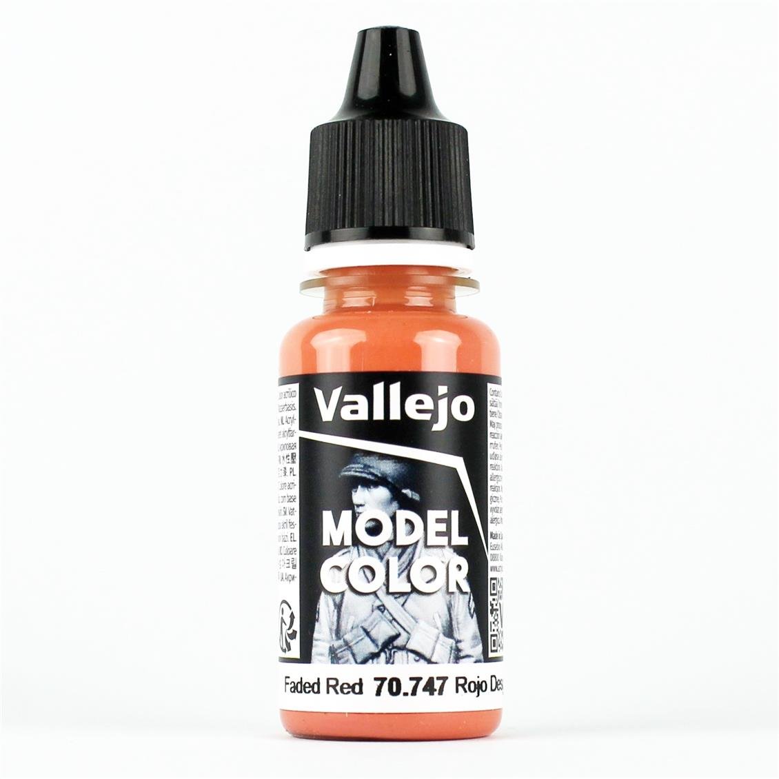 17 ml. (035) Faded Red Model Color Serisi Maket Boyası, Vallejo 70747