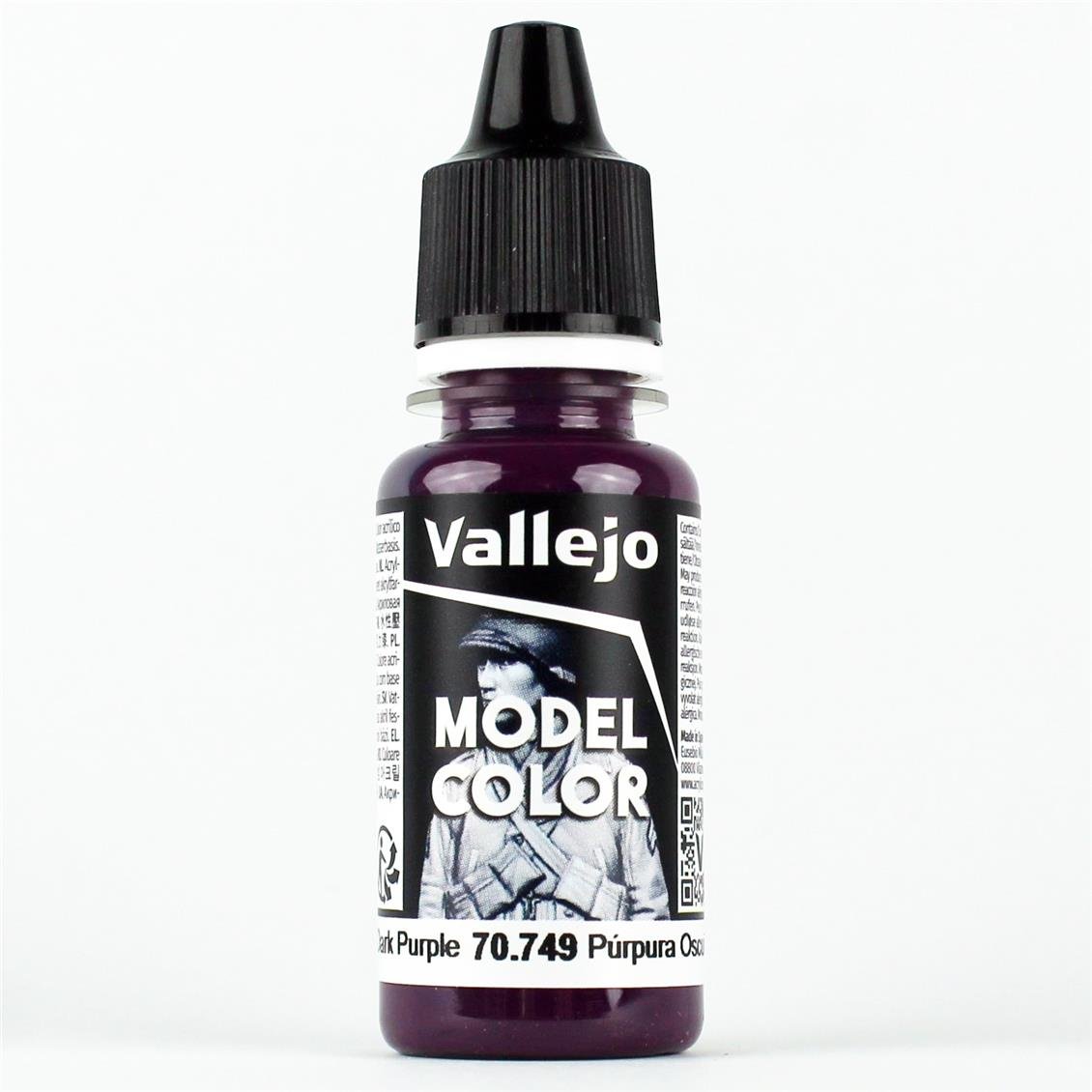17 ml. (049) Dark Purple Model Color Serisi Maket Boyası, Vallejo 70749