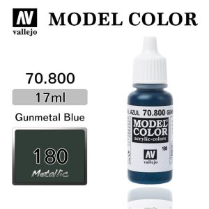 17 ml. (180) Gunmetal Blue Model Color Serisi Maket Boyası, Vallejo 70800