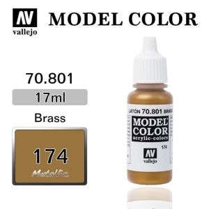 17 ml. (174) Brass Model Color Serisi Maket Boyası, Vallejo 70801