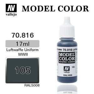 17 ml. (105) Luftwaffe Uniform WWII Model Color Serisi Maket Boyası, Vallejo 70816