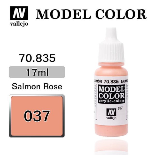 17 ml. (37) Salmon Rose-Matt Model Color Serisi Maket Boyası, Vallejo 70835