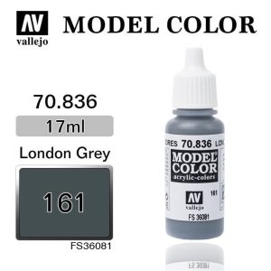 17 ml. (161) London Grey-Matt Model Color Serisi Maket Boyası, Vallejo 70836