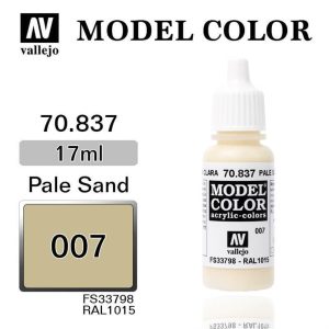 17 ml. (7) Pale Sand-Matt Model Color Serisi Maket Boyası, Vallejo 70837