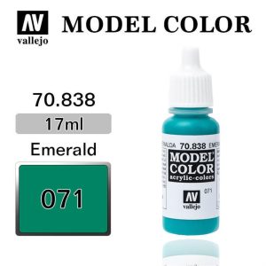 17 ml. (71) Emerald-Matt Model Color Serisi Maket Boyası, Vallejo 70838