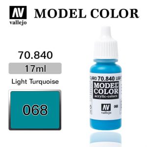 17 ml. (68) Light Turquoise-Matt Model Color Serisi Maket Boyası, Vallejo 70840