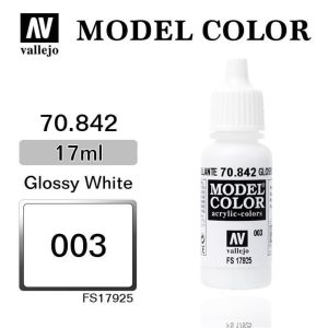 17 ml. (3) Gloss White-Matt Model Color Serisi Maket Boyası, Vallejo 70842