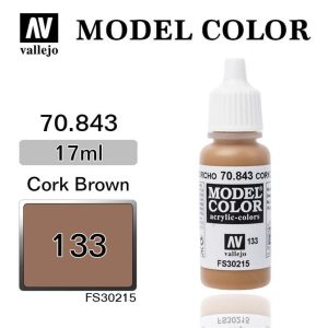 17 ml. (133) Cork Brown-Matt Model Color Serisi Maket Boyası, Vallejo 70843