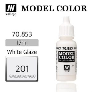 17 ml. (201) White Glaze-Glaze Model Color Serisi Maket Boyası, Vallejo 70853