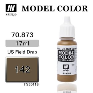 17 ml. (142) Us Field Drab-Matt Model Color Serisi Maket Boyası, Vallejo 70873
