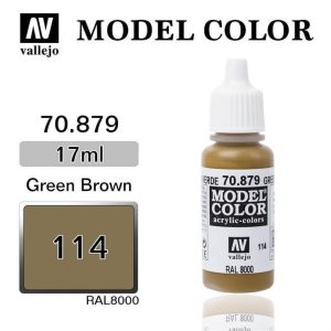 17 ml. (114) Green Brown-Matt Model Color Serisi Maket Boyası, Vallejo 70879