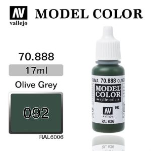 17 ml. (92) Olive Grey-Matt Model Color Serisi Maket Boyası, Vallejo 70888