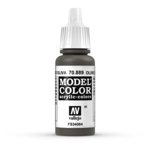 17 ml. (91) Olive Brown-Matt Model Color Serisi Maket Boyası, Vallejo 70889