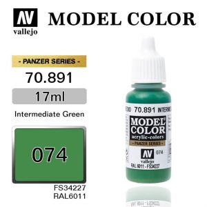 17 ml. (74) Intermediate Green -Matt Model Color Serisi Maket Boyası, Vallejo 70891