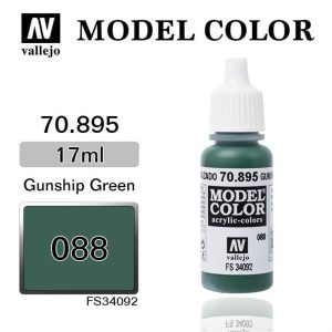 17 ml. (88) Gunship Green-Matt Model Color Serisi Maket Boyası, Vallejo 70895