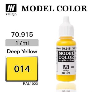 17 ml. (14) Deep Yellow-Matt Model Color Serisi Maket Boyası, Vallejo 70915