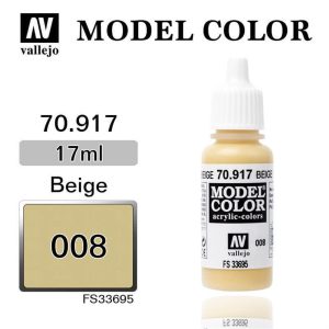 17 ml. (8) Beige-Matt Model Color Serisi Maket Boyası, Vallejo 70917
