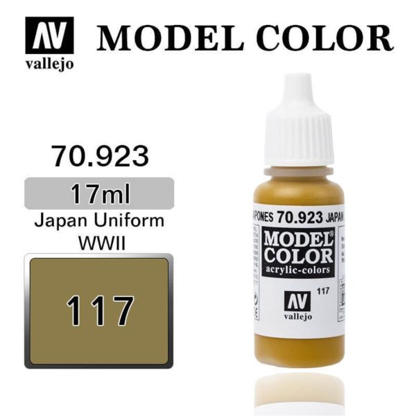 17 ml. (117) Japan Uniform WWII-Matt Model Color Serisi Maket Boyası, Vallejo 70923