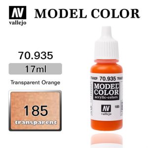 17 ml. (185) Transp. Orange-Transparent Model Color Serisi Maket Boyası, Vallejo 70935