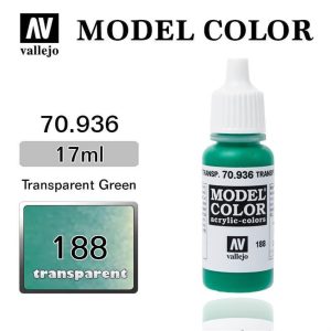 17 ml. (188) Transparent Green-Transparent Model Color Serisi Maket Boyası, Vallejo 70936