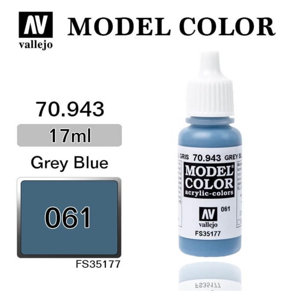 17 ml. (61) Grey Blue-Matt Model Color Serisi Maket Boyası, Vallejo 70943