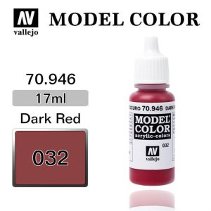 17 ml. (32) Dark Red-Matt Model Color Serisi Maket Boyası, Vallejo 70946