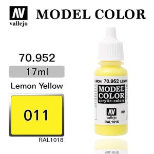 17 ml. (11) Lemon Yellow-Matt Model Color Serisi Maket Boyası, Vallejo 70952