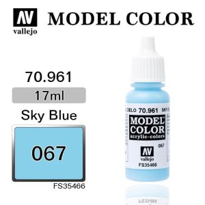 17 ml. (67) Sky Blue-Matt Model Color Serisi Maket Boyası, Vallejo 70961