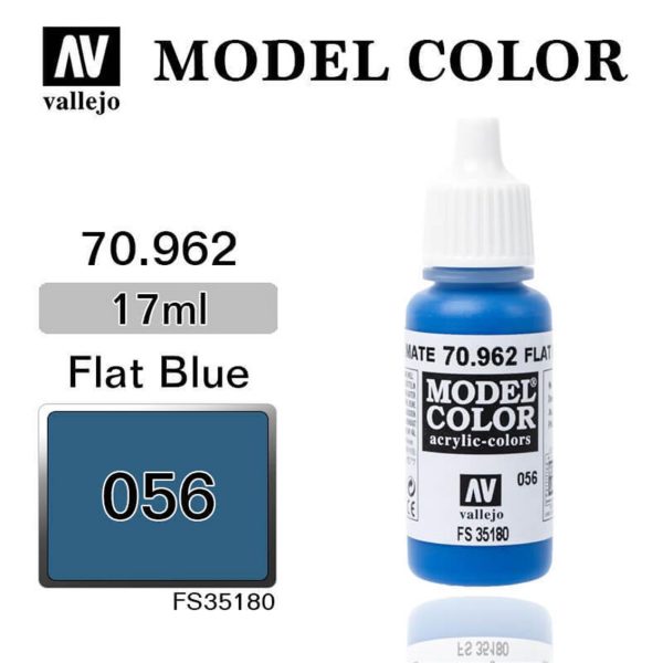 17 ml. (56) Flat Blue-Matt Model Color Serisi Maket Boyası, Vallejo 70962