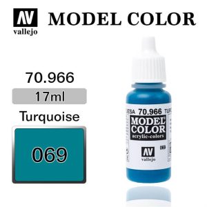 17 ml. (69) Turquoise-Matt Model Color Serisi Maket Boyası, Vallejo 70966