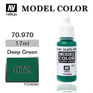 17 ml. (72) Deep Green-Matt Model Color Serisi Maket Boyası, Vallejo 70970