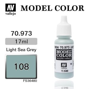 17 ml. (108) Light Sea Grey-Matt Model Color Serisi Maket Boyası, Vallejo 70973