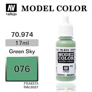 17 ml. (76) Green Sky-Matt Model Color Serisi Maket Boyası, Vallejo 70974