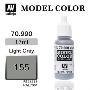 17 ml. (155) Light Grey-Matt Model Color Serisi Maket Boyası, Vallejo 70990