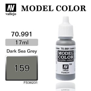 17 ml. (159) Dark Sea Grey-Matt Model Color Serisi Maket Boyası, Vallejo 70991