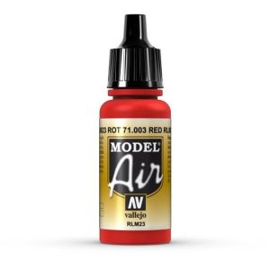 17 ml. Scarlet Red Model Air Serisi Maket Boyası, Vallejo 71003