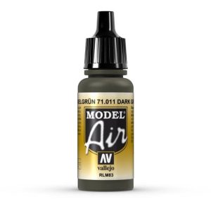 17 ml. Armour Green Model Air Serisi Maket Boyası, Vallejo 71011