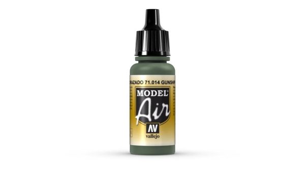 17 ml. Gunship Green Model Air Serisi Maket Boyası, Vallejo 71014