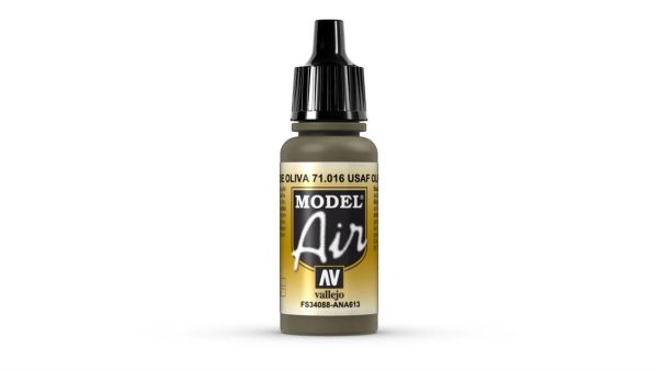 17 ml. USAF Olive Drab Model Air Serisi Maket Boyası, Vallejo 71016