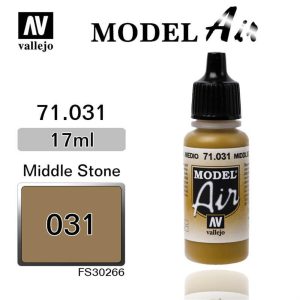 17 ml. Middlestone Model Air Serisi Maket Boyası, Vallejo 71031