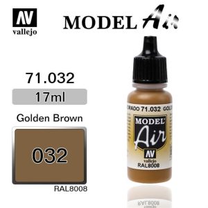 17 ml. Altınen Brown Model Air Serisi Maket Boyası, Vallejo 71032