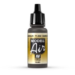 17 ml. Dark Brown RLM61 Model Air Serisi Maket Boyası, Vallejo 71042