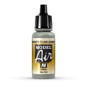 17 ml. Cement Grey Model Air Serisi Maket Boyası, Vallejo 71045