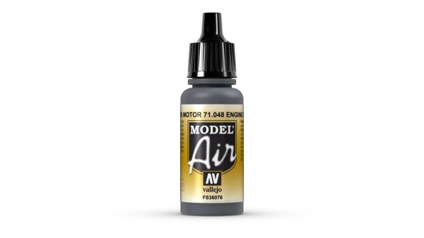 17 ml. Engine Grey Model Air Serisi Maket Boyası, Vallejo 71048