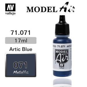 17 ml. Artic Blue Metal Model Air Serisi Maket Boyası, Vallejo 71071