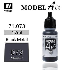 17 ml. Black Model Air Serisi Maket Boyası, Vallejo 71073