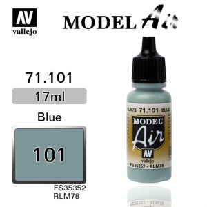 17 ml. Light Blue RLM78 Model Air Serisi Maket Boyası, Vallejo 71101
