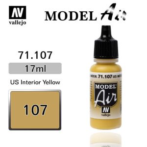 17 ml. US Interior Yellow Model Air Serisi Maket Boyası, Vallejo 71107