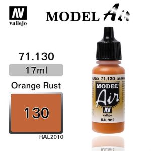17 ml. Orange Rust Model Air Serisi Maket Boyası, Vallejo 71130