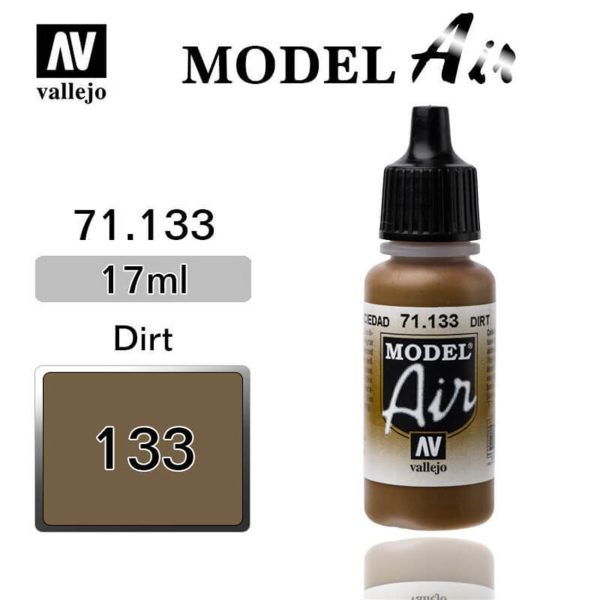 17 ml. Dirt Model Air Serisi Maket Boyası, Vallejo 71133